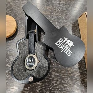 The Beatles Black Leather Buckle